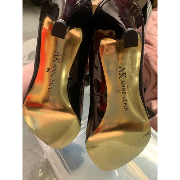 Anne Klein Womens Metallic Brownish Red Gold Pointed Heel Pumps Size 9M - Picture 5 of 7